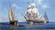 unknow artist Seascape, boats, ships and warships. 99
